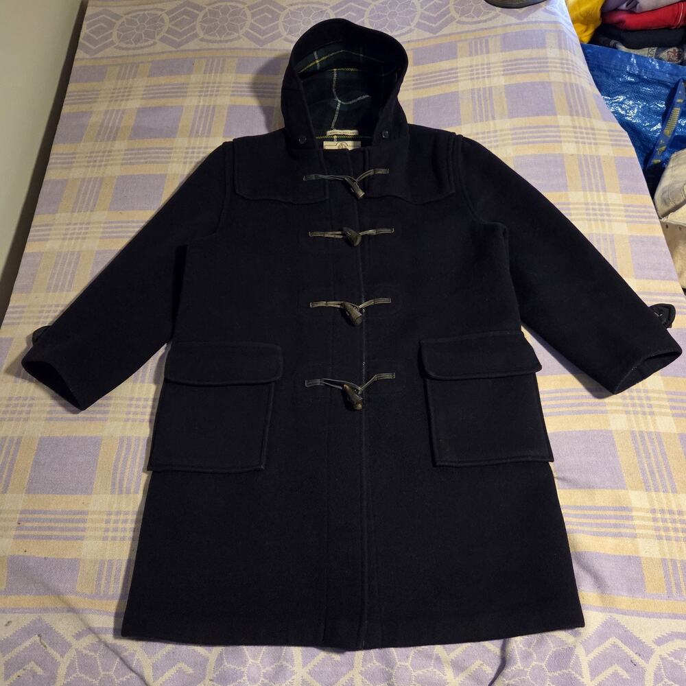 Gloverall Vintage Wool Toggle Duffle Coat Made England Size EU 40 US 12 Oasis